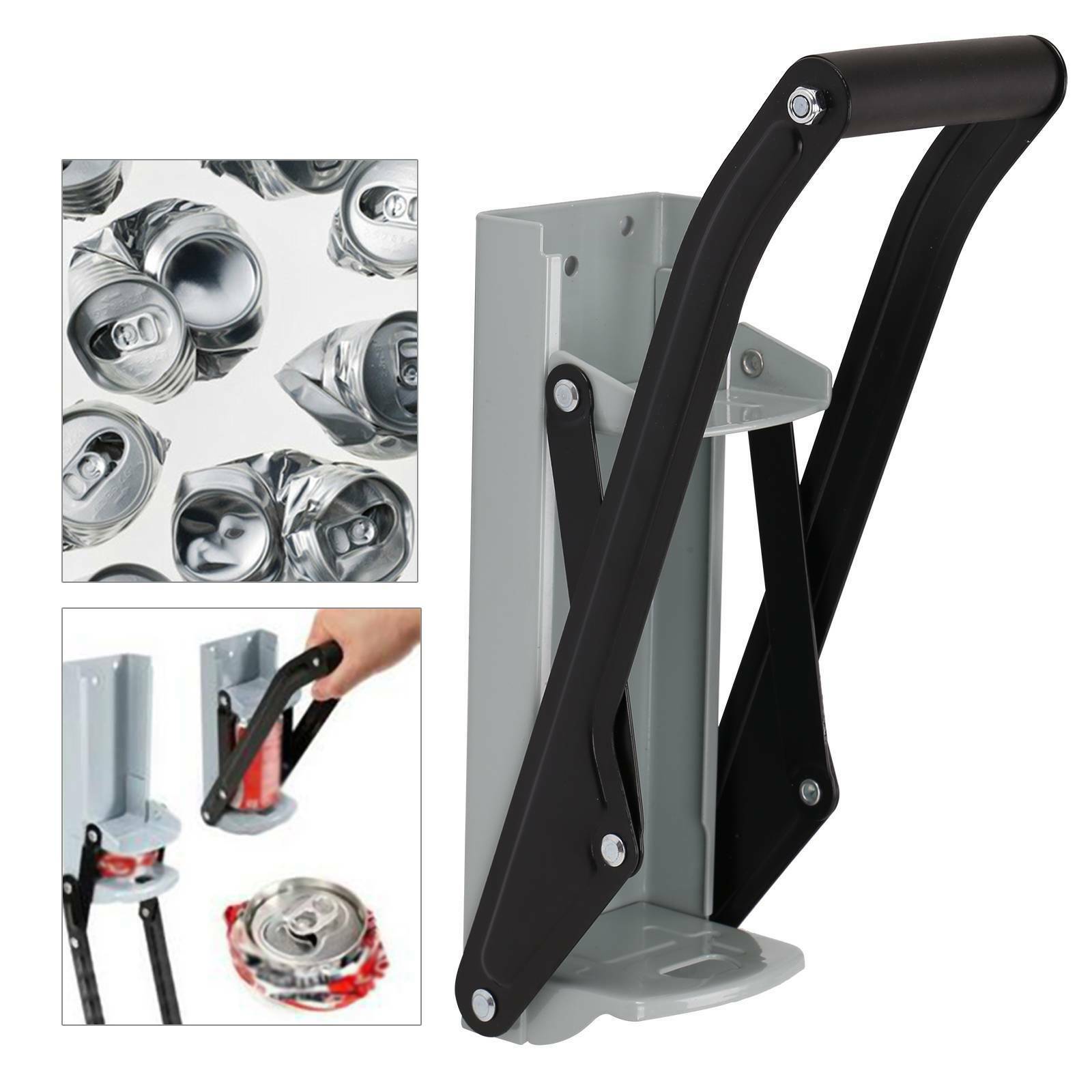 16OZ LARGE TIN CAN CRUSHER WALL MOUNTED BOTTLE OPENER RECYCLING TOOL 500ML