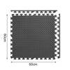 12 Mats / 48 Square Feet Extra Thich Gym Flooring Interlocking Floor Mats Black