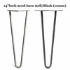 4 x Hairpin Legs / Hair Pin Legs Set for Furniture Bench Desk Table Metal Steel