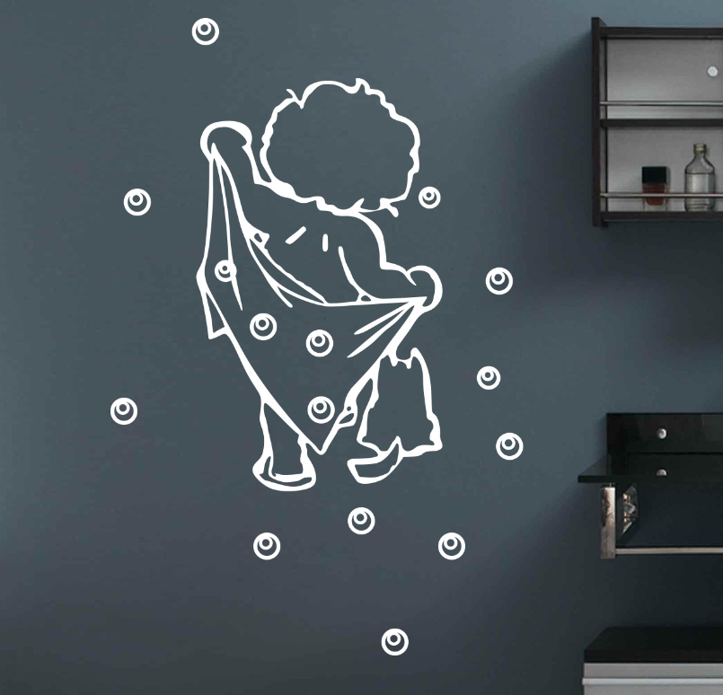 BATH Bathroom Bubble Removable DIY Wall Stickers living room UK