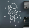 BATH Bathroom Bubble Removable DIY Wall Stickers living room UK