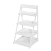 4 Tier Ladder Shelf Storage Shelving Unit Bookcase Rack Shelves Display Stand UK