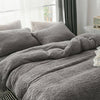Teddy Fleece Duvet Cover Set Soft Warm Cosy Quilt Cover Set Single Double King