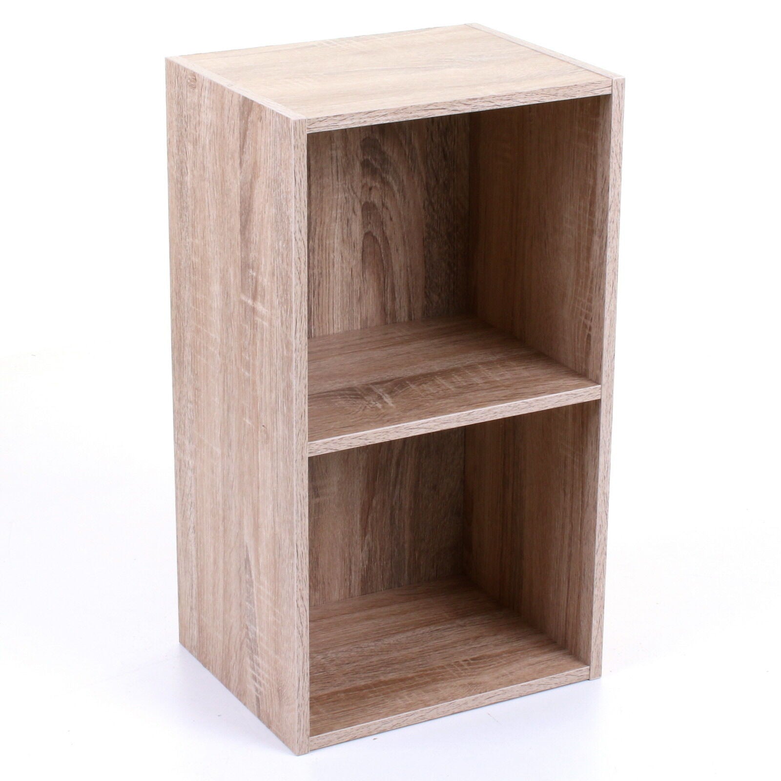 2 3 4 TIER WOODEN BOOKCASE SHELVING DISPLAY STORAGE UNIT CUBE WOOD SHELVES SHELF