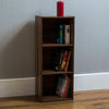 Oxford Bookcase 3 Tier Cube Shelf Wood Storage Photo Display Room Furniture Unit