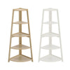 5Tier Corner Ladder Shelf Book Shelves Display Stand Storage Shelving Space Unit