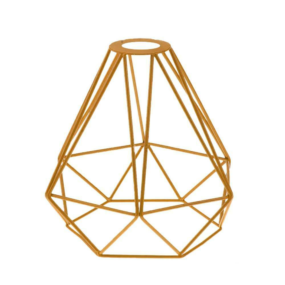 Pendant Light Shade Ceiling Industrial Geometric Wire Cage Lampshade Lamp Metal