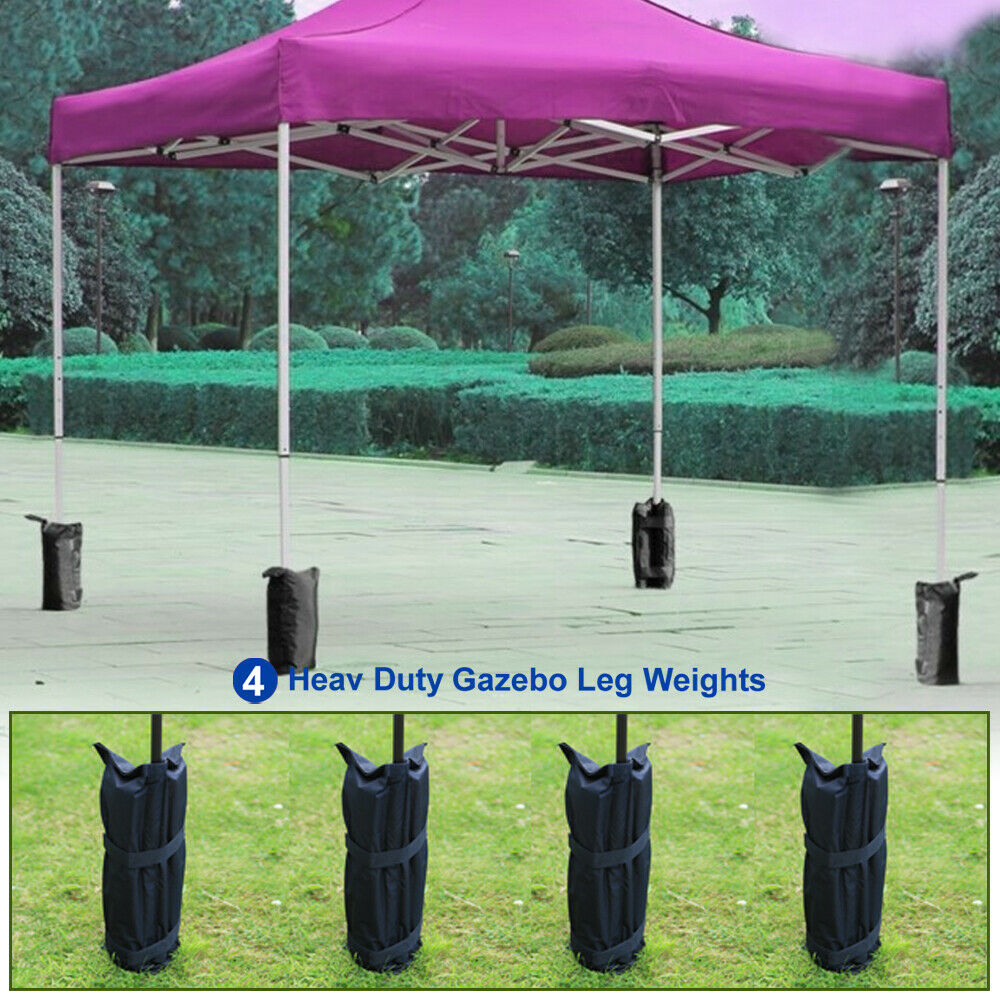 4 X Garden Gazebo Pole Foot Leg Sandbag Weight Market Marque Stall Sand Bag