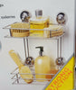 Tidy Shower Caddy Chrome/Metal Style Suction Shower/Bath Caddy Various Designs