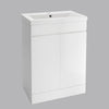 600mm Bathroom Vanity Unit Basin Sink Storage Floor Standing Cabinet Gloss White