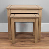 Panama Nest of 2 Tables Solid Waxed Pine Rustic Ornament Lamp Living Room Units