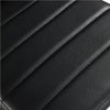2Pcs Modern Dining Chairs Padded Seat Faux Leather with Metal Legs Kitchen Black