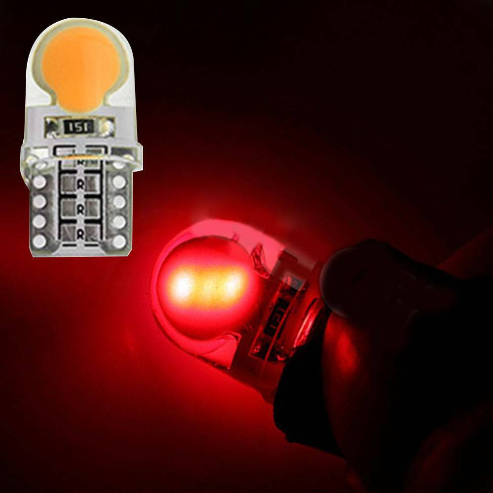 2X T10 194 168 501 W5W COB 8 SMD LED Canbus Silica Bright License Light Bulb