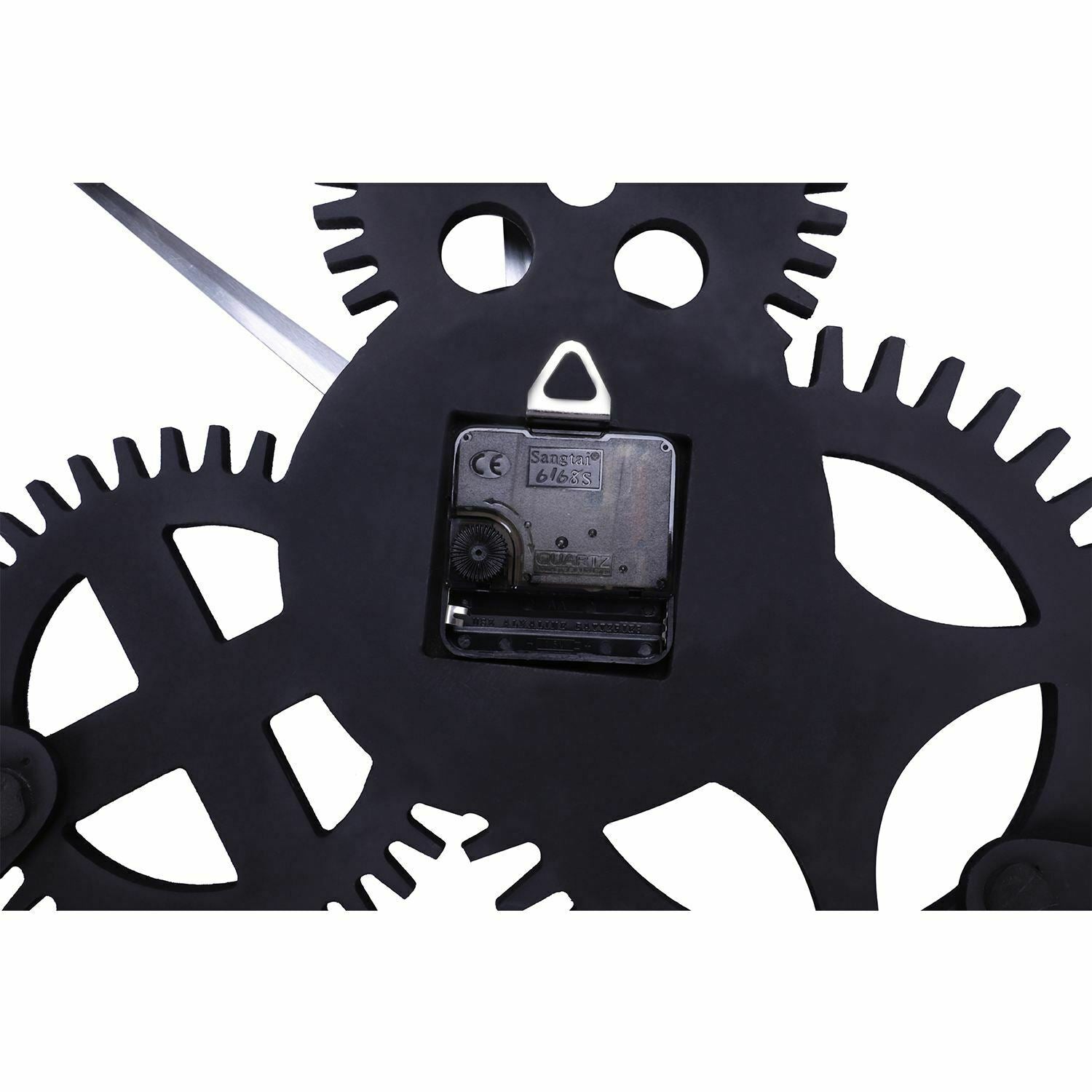 LARGE OUTDOOR GARDEN WALL CLOCK BIG ROMAN NUMERALS GIANT OPEN FACE METAL 60CM