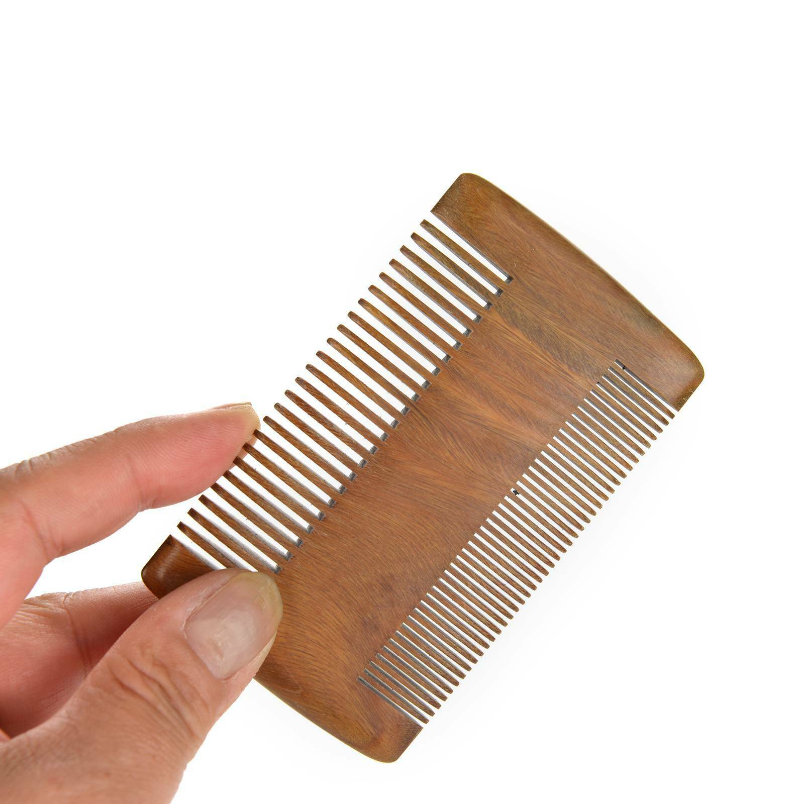 Gents Mens Boar Bristle Shaving Moustache Beard Brush And Comb Set Kit Wooden