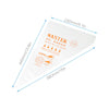 100 Pcs Plastic Disposable Icing Piping Pastry Bags Cake Decorating Tool 3 Size