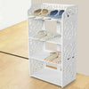 3/4/5/6 Tiers Shoe Rack Storage Shelf Display Stand Organiser Unit Cabinet White