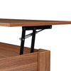 Wood Coffee Table For Living Room with Hidden Storage Lift-Top Table for Home