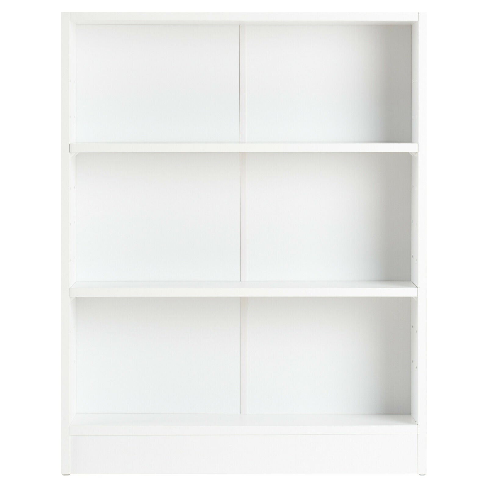 3 TIER WHITE WOODEN FREESTANDING BOOKCASE/BOOKSHELF STORAGE UNIT SHELF