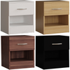 1 Drawer Chest Bedside Cabinet Wood Bedroom Furniture Storage Unit