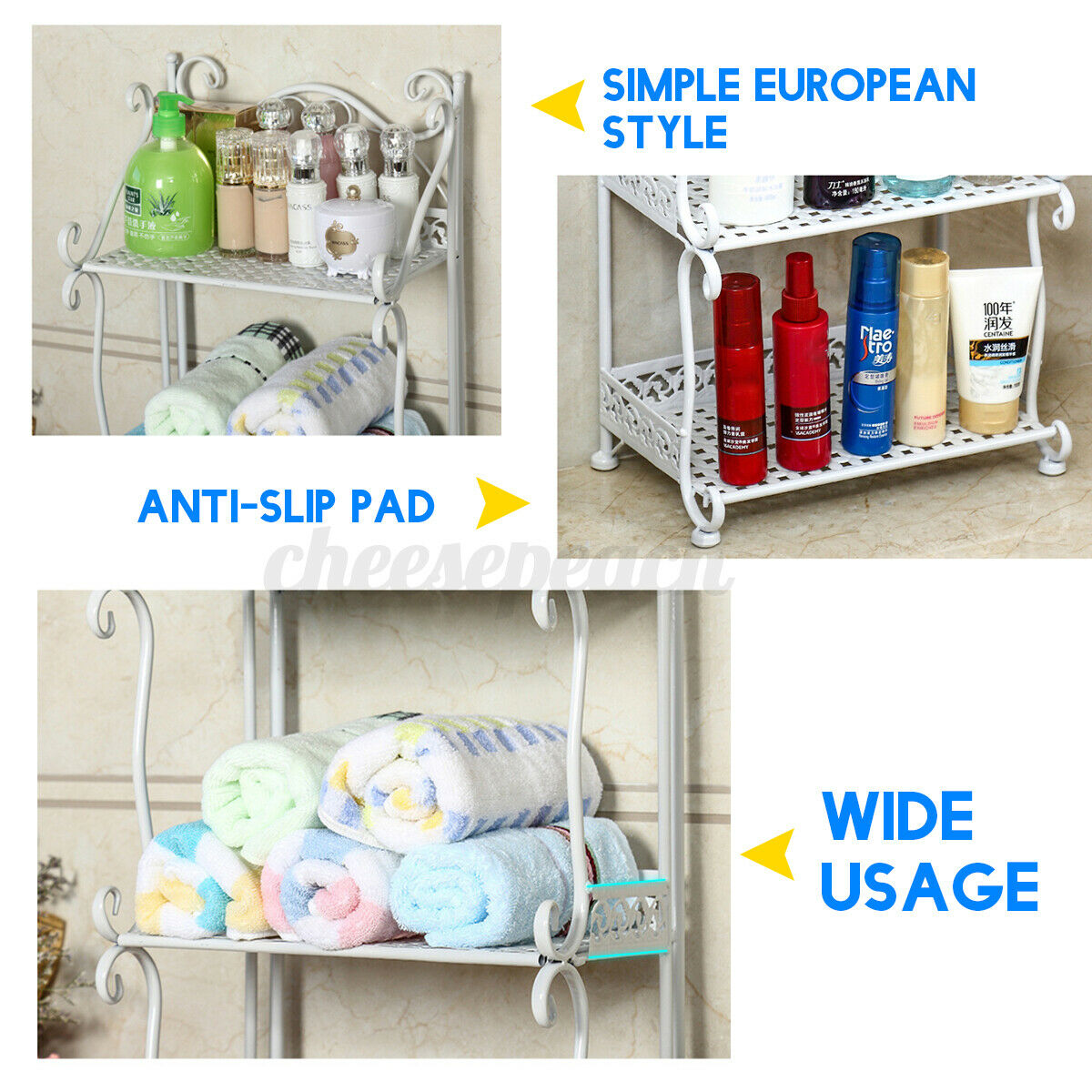 3/4/5 Tier Kitchen Rack Storage Shelf Holder Rack Book Shelf Shoes Stand Mix-use