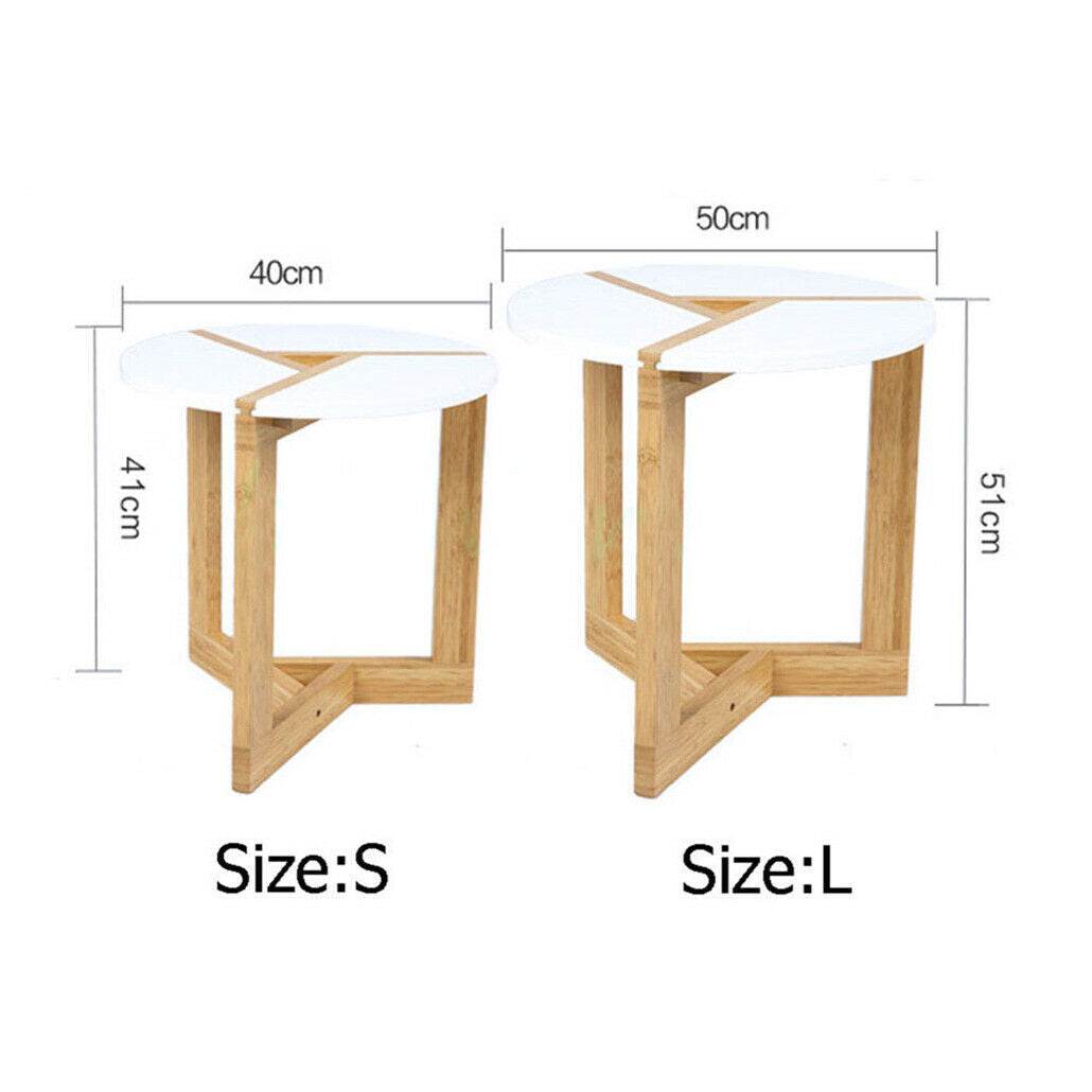 Modern Design White Chic Round Side Table Laptop End Coffe Table Home Furniture