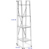 4 Tier Ladder Bar Shelf Storage Shelving Unit Bookcase Corner Rack Display Stand
