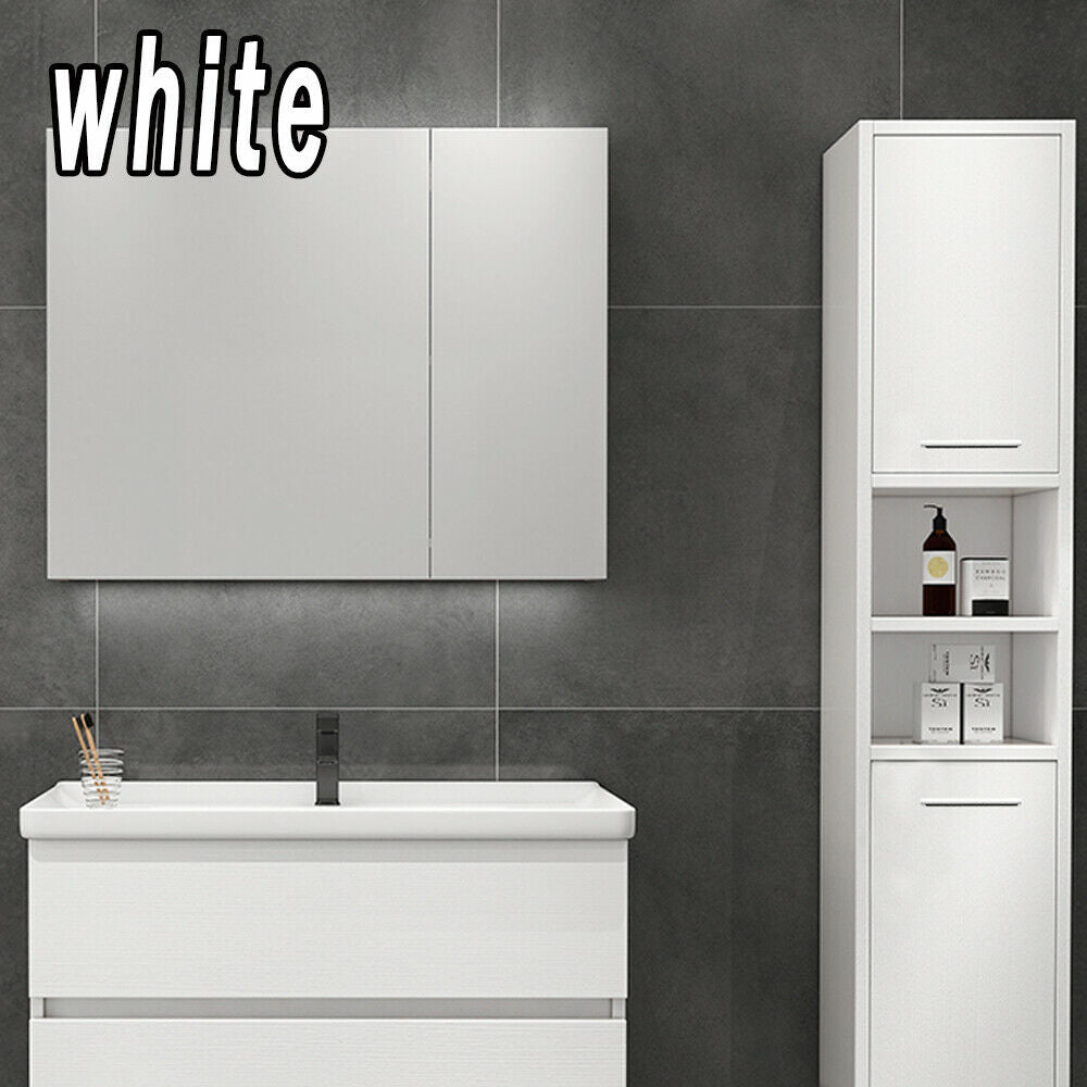 1.85m Tall Bathroom Cabinet High Grade Storage Furniture Unit Cupboard Shelf 73"