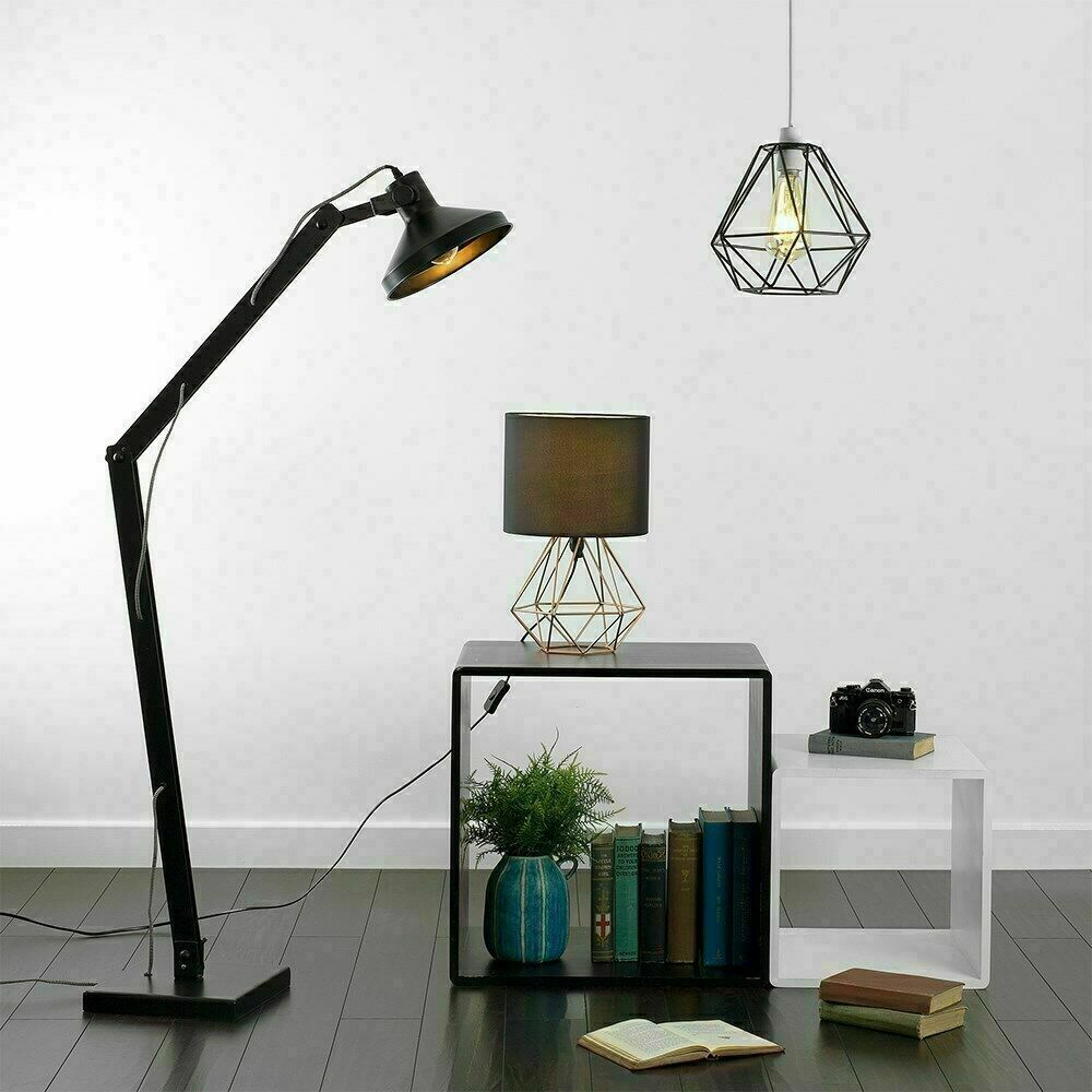 Pendant Light Shade Ceiling Industrial Geometric Wire Cage Lampshade Lamp Metal