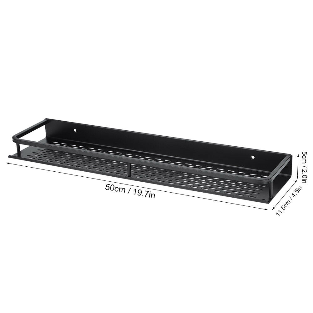 2 x Metal Wall Organizer Shelf Kitchen Rack Spice Bathroom Caddy Storage Holder