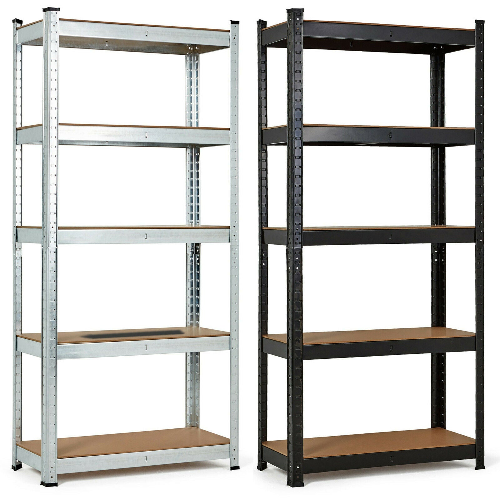 GARAGE SHELVES SHELVING 5 TIER UNIT RACKING BOLTLESS HEAVY DUTY STORAGE SHELF