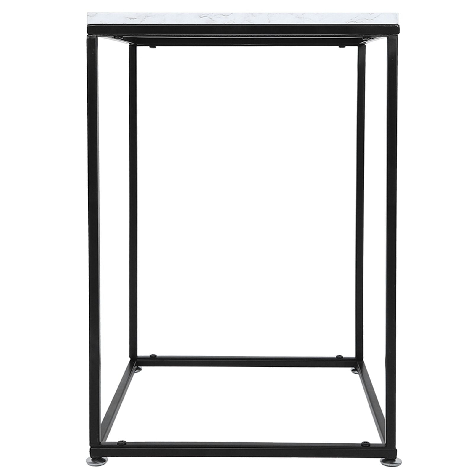 Square Coffee Table Sofa Side End Night Stand Living Room Furniture Wood Metal