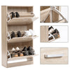 3 Drawer Shoe Cabinet Storage Rack Hallway Cupboard Stand Unit Wooden Footwear