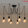 Vintage Industrial Chandelier Light Pendant Shade Retro Spider Ceiling Lights UK
