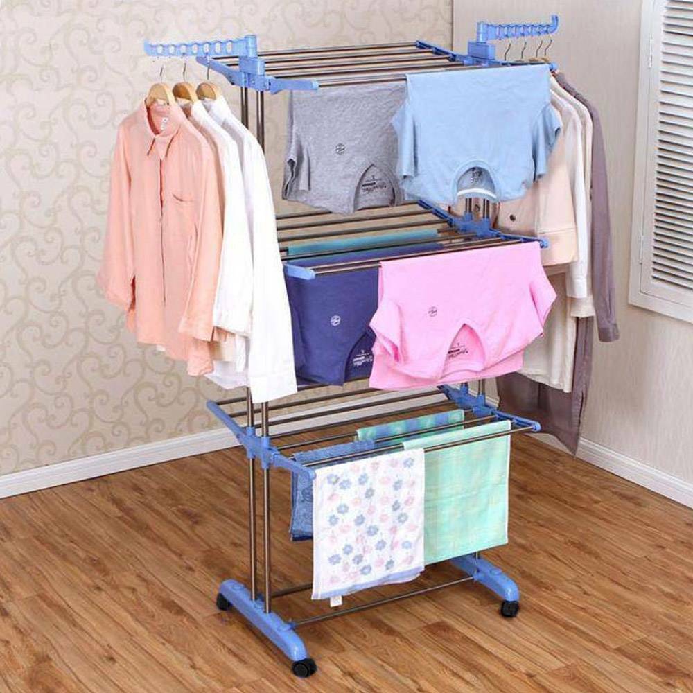 3 Tier Clothes Airer Rack Indoor Outdoor Laundry Dryer Foldable Dry Rail Hanger
