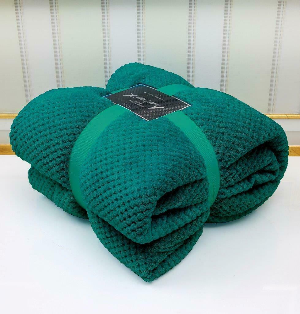 NEW LUXURY POPCORN THROWS FLEECE WARM EXTRA LARGE SOFA BLANKETS DOUBLE KING SIZE