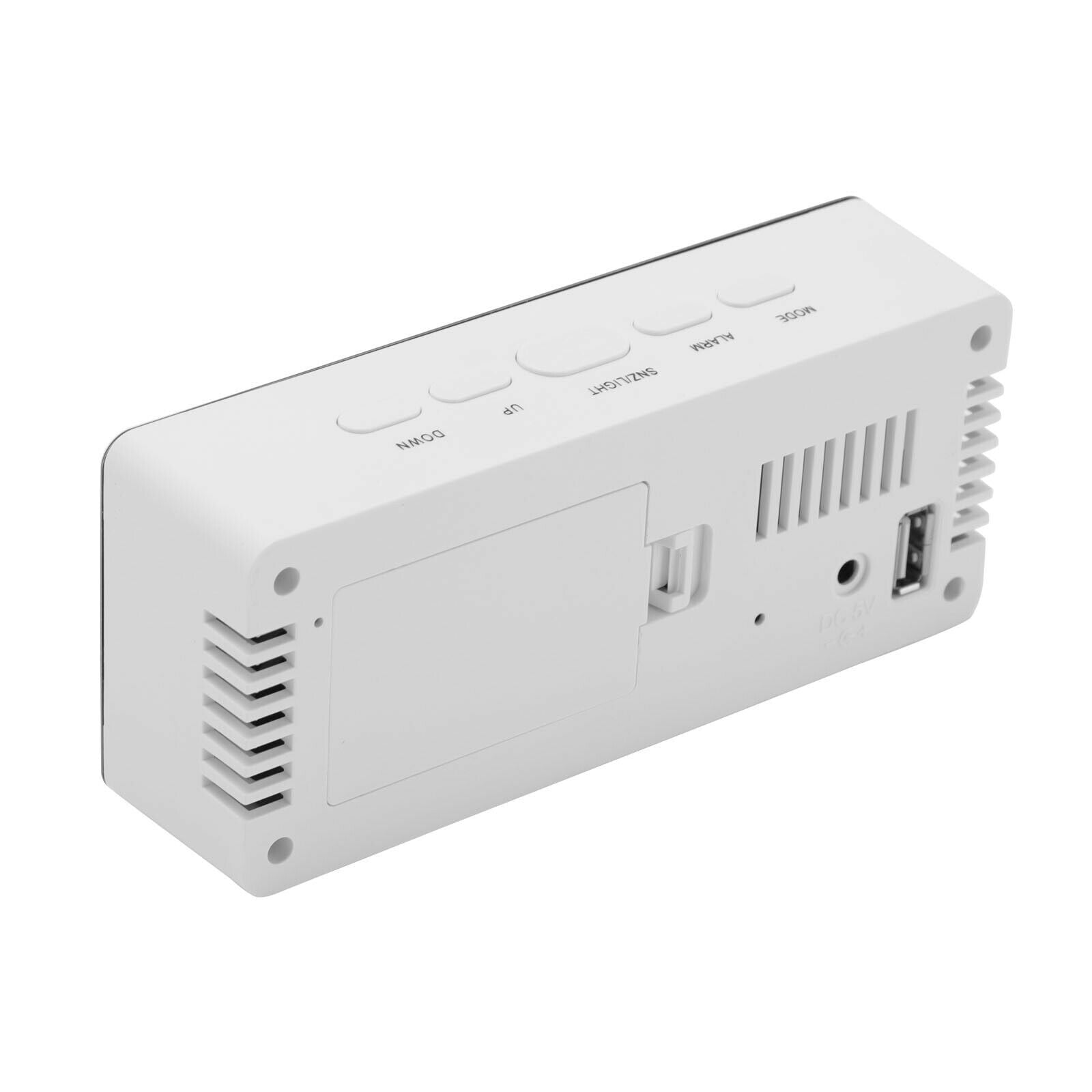 Digital LED Large Display Alarm Clock USB Mirror Face Design Temperature display