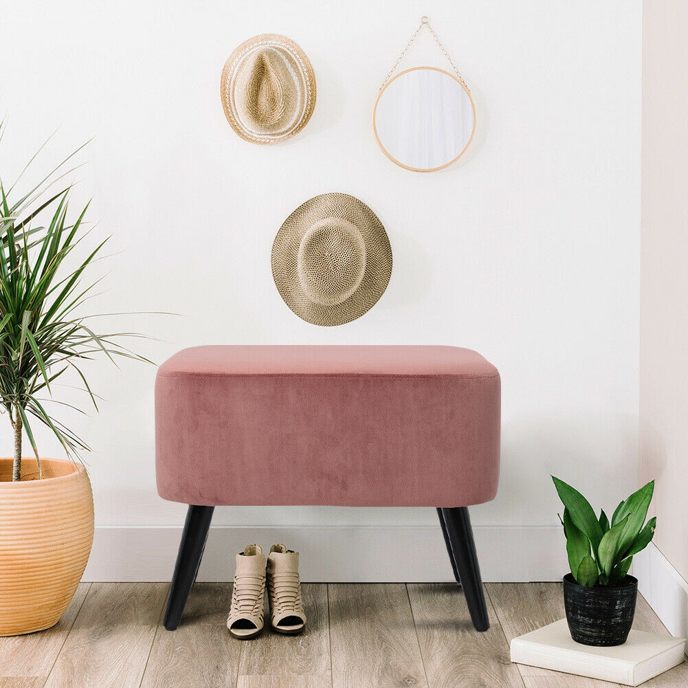 blush pink dressing table stool Dressing Table Pouffe Storage Stool Buy Soft Velvet Blush Pink Stella  Ribbed Storage Stool From The