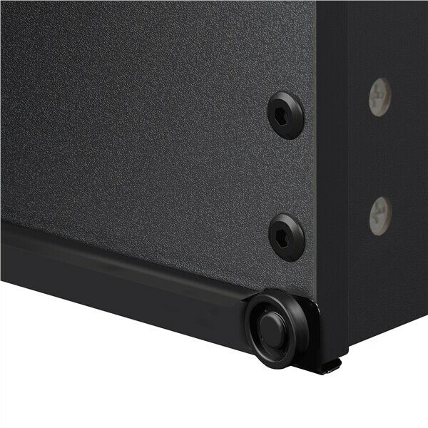 3 Drawer End Table Black Bedside Drawer Wood Nightstand Side Table for Bedroom