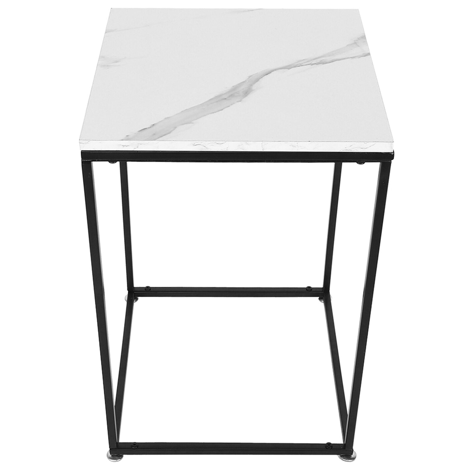 Square Coffee Table Sofa Side End Night Stand Living Room Furniture Wood Metal