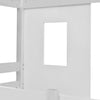 3FT Single Bunk Bed Treehouse Wooden Frame Kids Sleeper Pine House Canopy HT