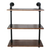 3 Tier Industrial Bookshelf Wall Shelf Display Storage Plant Shelving Holder NEW