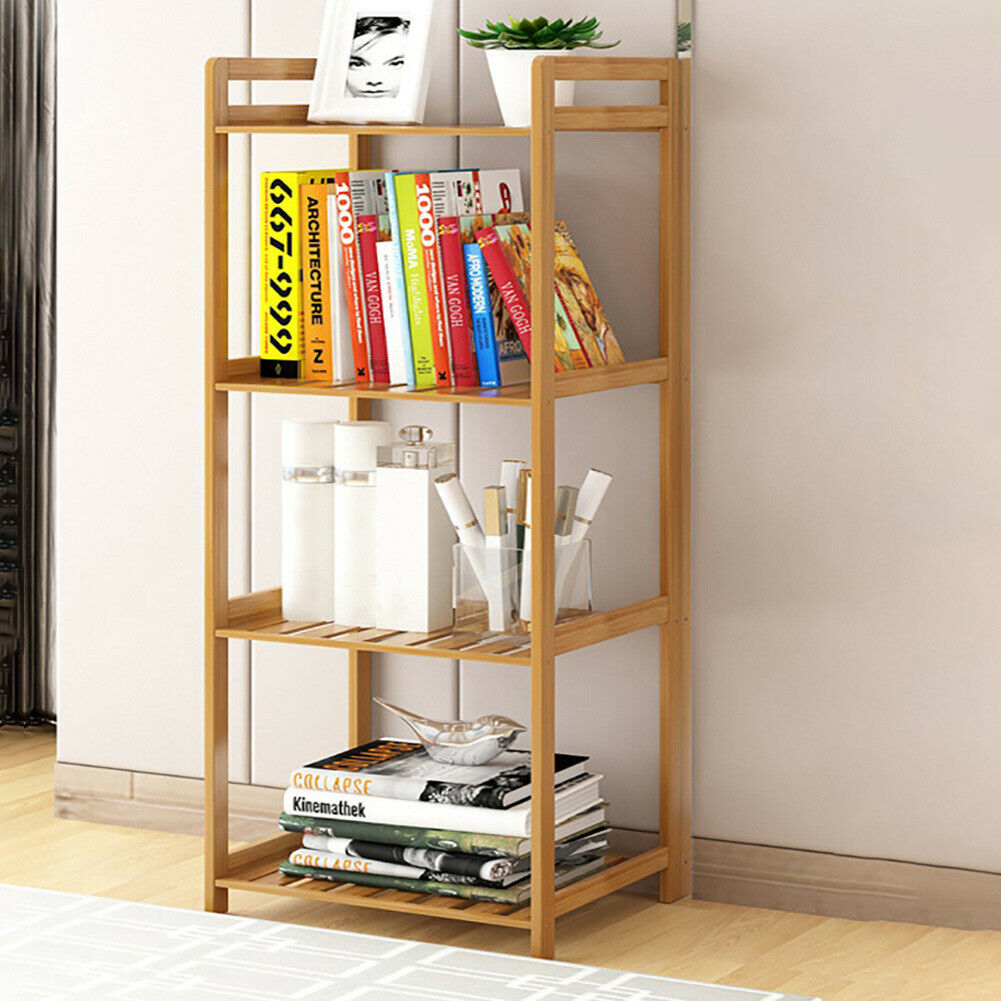 3/4/5 Tier Wooden Storage Shelf Shelving Unit Bookshelf Bookcase Display Stand