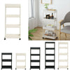 3/4/5 Tier Kitchen Slim Slide Out Trolley Cart Salon Storage Holder Wheeled Cart