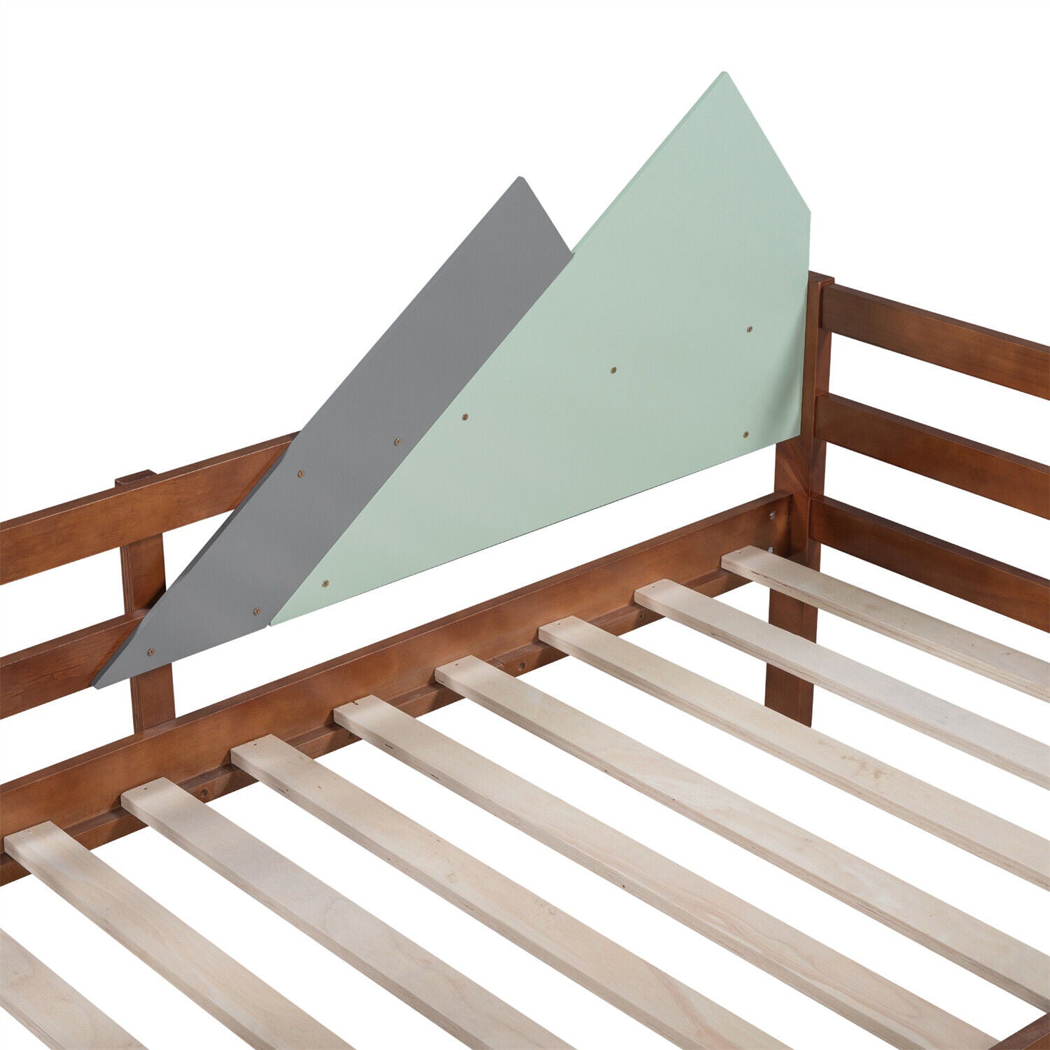 Kids Toddler Bed 3ft Single Daybed Tree Shelves Storage Bed Frame w/ 2 Drawer HT