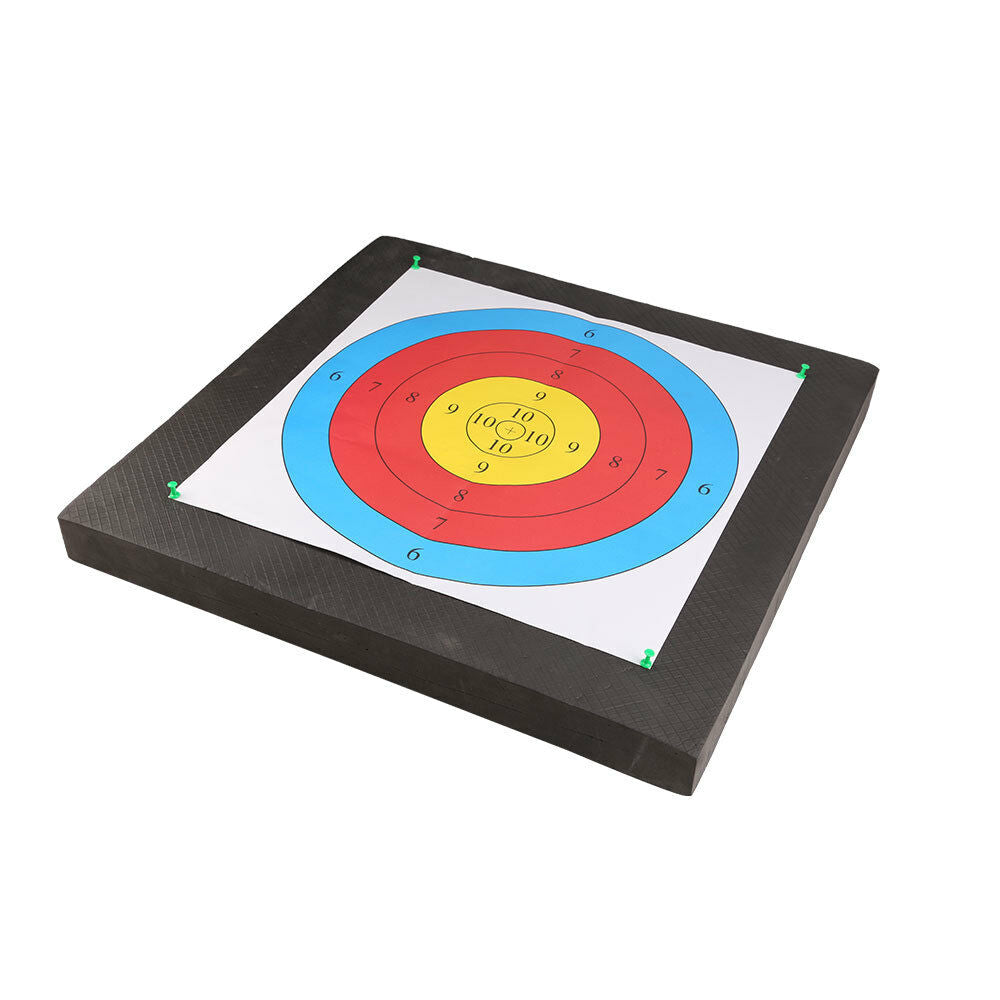 2 Faces 4 Pins Lightweight Black High Density EVA Foam Archery Target Mat UK
