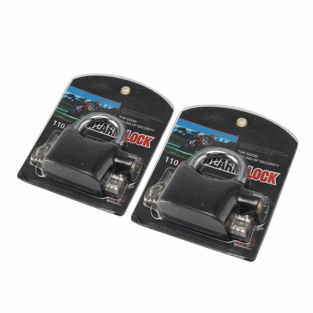 2x Motorbike Anti Theft Alarm Lock Motion Sensor Security Waterproof Bike