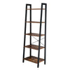 5-Tier Ladder Shelf Bookcase Bookshelf Plant Flower Stand Storage Metal Frame