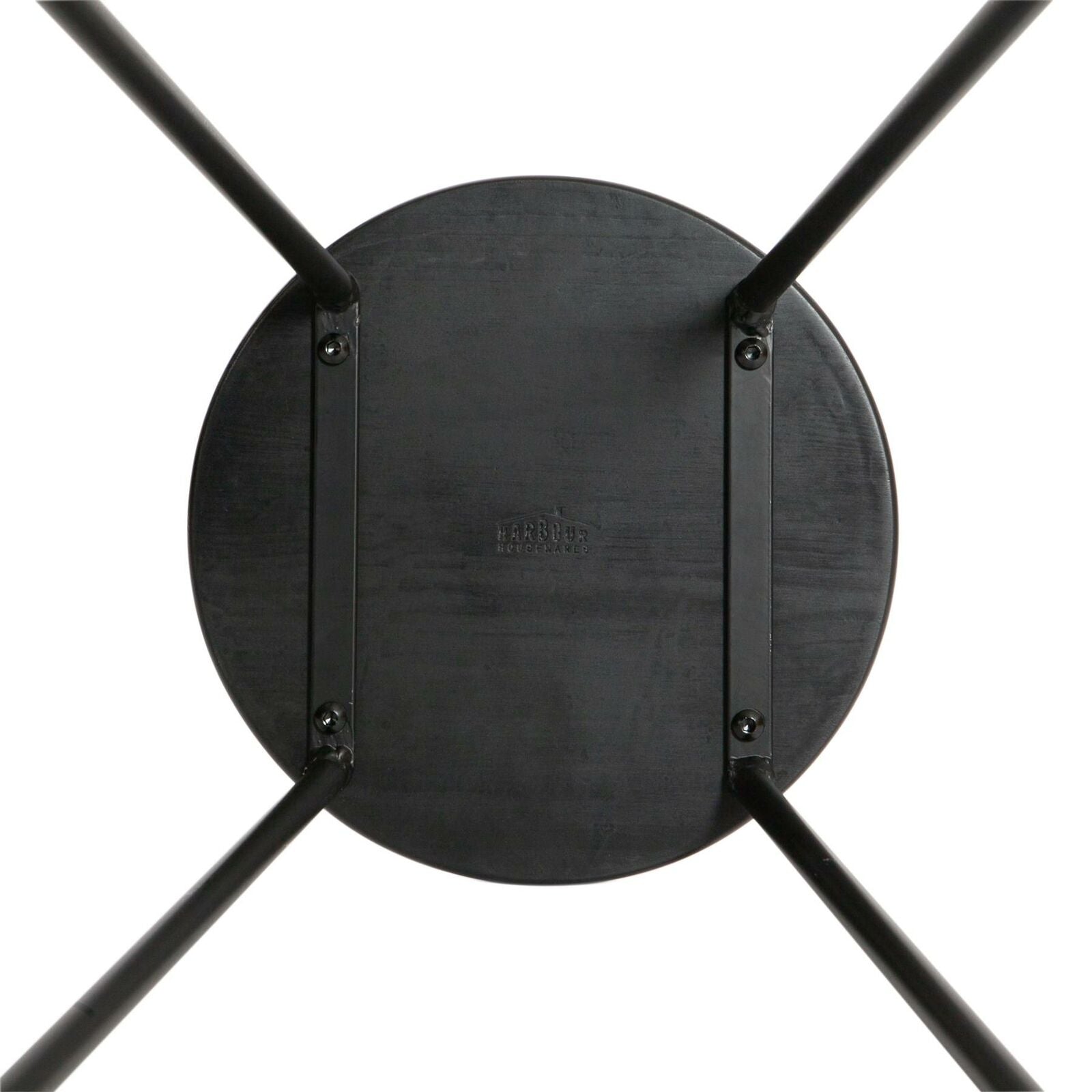 2x Wooden Bar Stools Breakfast Kitchen Island Counter Dining Chair Black / Black