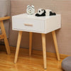 1 Drawer Wooden Bedside Table Cabinet Bedroom Furniture Storage Nightstand UK